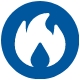 Icono de llama de gas