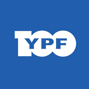 Logotipo de YPF. Empresa argentina de energía. Entre ellas la de suministro de gas envasado en garrafas y cilindros